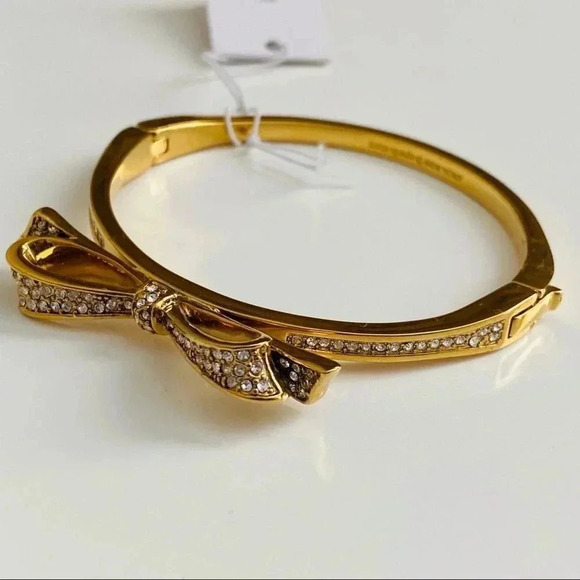 Kate Spade Gold Plated Pave Crystal Love Notes - Picture 2 of 6